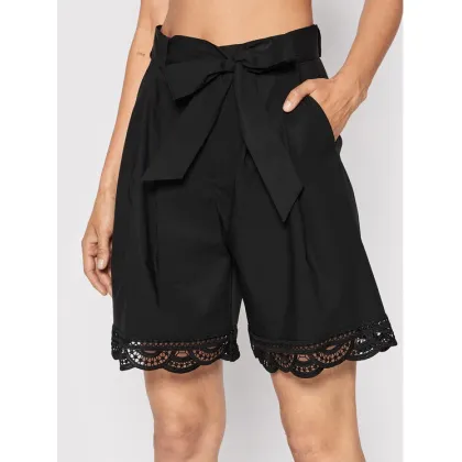 Zdjęcie TWINSET Szorty materiałowe 221TT2136 Czarny Loose Fit