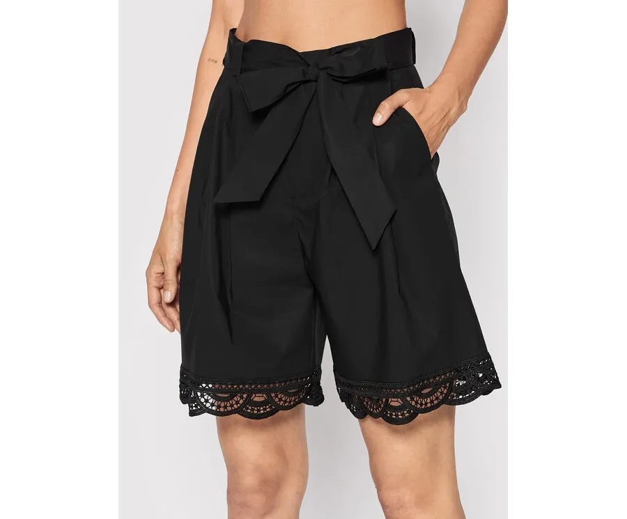 obrazek 1 TWINSET Szorty materiałowe 221TT2136 Czarny Loose Fit