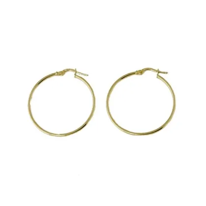 Zdjęcie Luksusowe złote kolczyki z włoch 20 mm