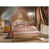 Zdjęcie Stylowe łóżko z tapicerowanym zagłówkiem prosto z Włoch