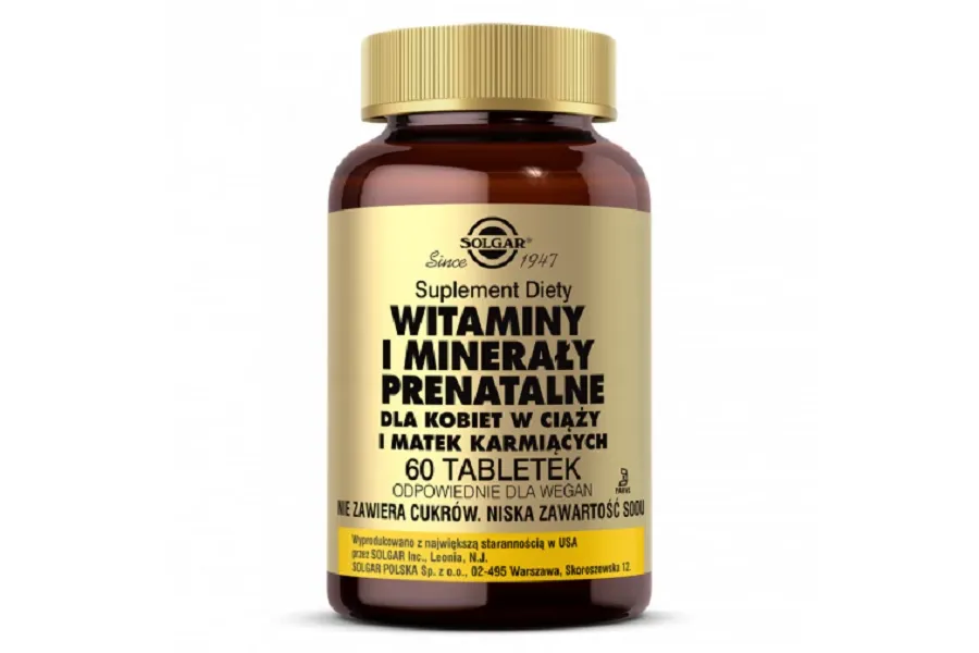 obrazek 1 Solgar Witaminy i minerały prenatalne dla kobiet w ciąży i matek karmiących tabletki