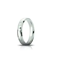 Zdjęcie Stylowa Obrączka z 3 brylantami o masie 0,09 ct i szerokości 4mm