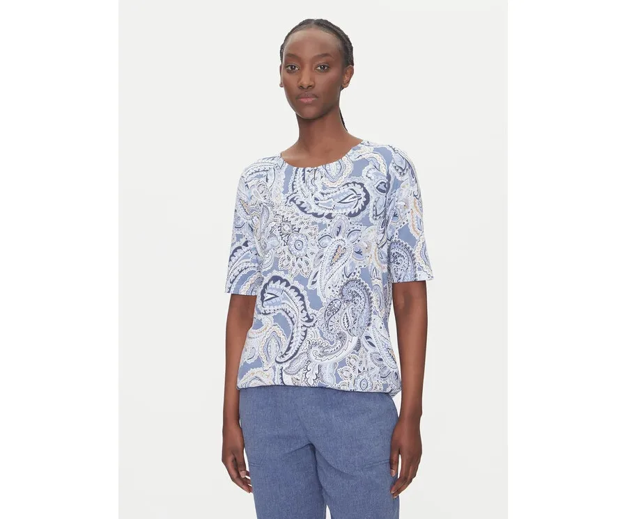 obrazek 1 Olsen T-Shirt 11105109 Niebieski Regular Fit