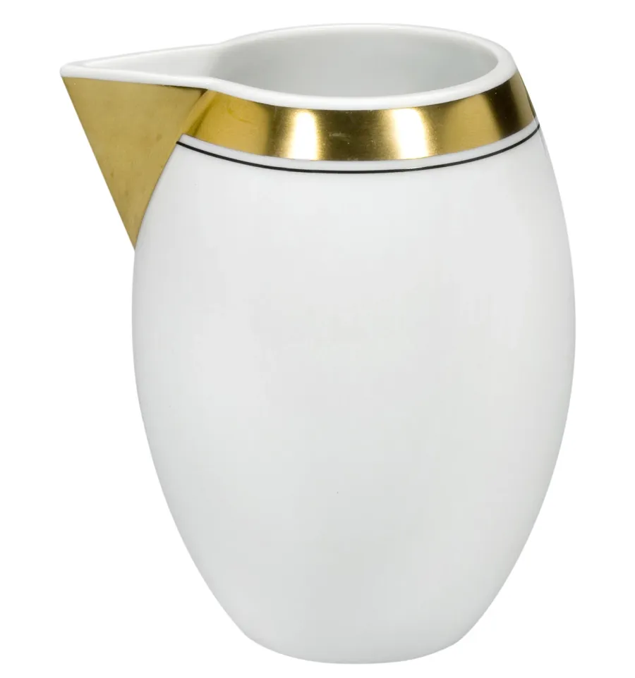obrazek 1 Porcelanowy dzbanek na mleko Domo Gold ze złotym wykończeniem - Vista Alegre