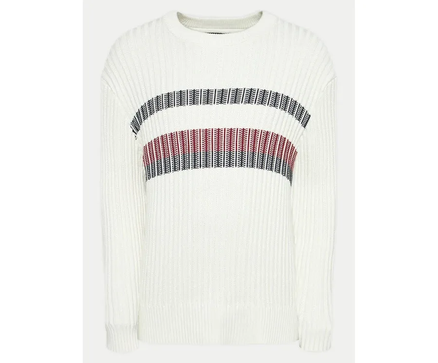 obrazek 1 Tommy Hilfiger Sweter MW0MW37246 Écru Regular Fit