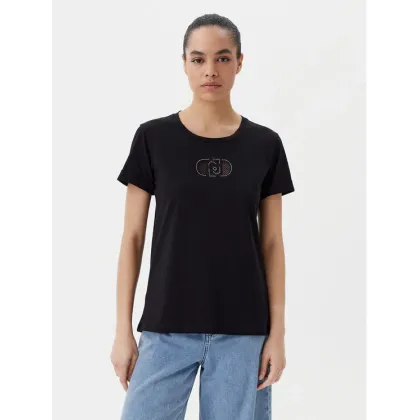 Zdjęcie Liu Jo Sport T-Shirt TA5180 JS923 Czarny Regular Fit