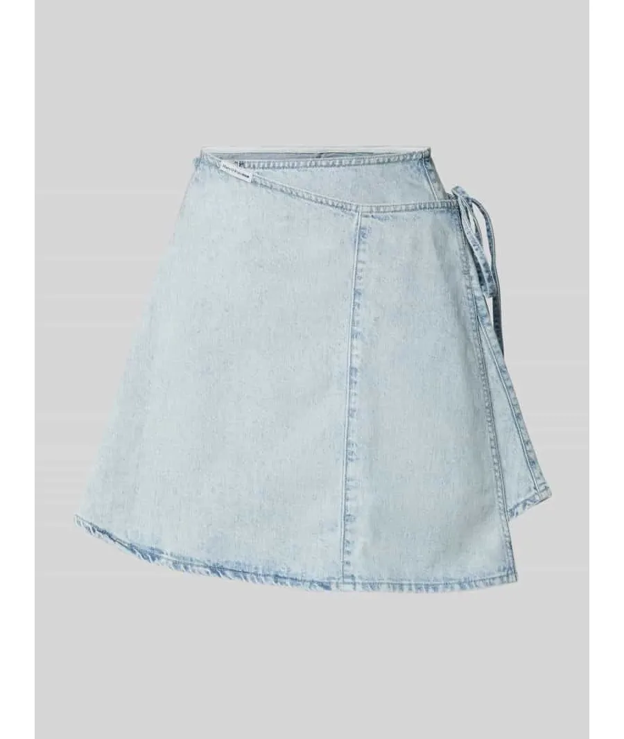 obrazek 1 Spódnica kopertowa z imitacji denimu