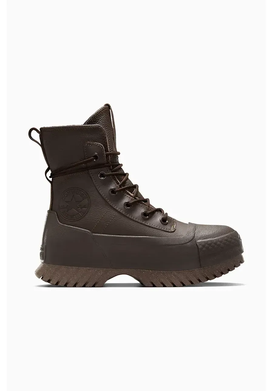 obrazek 1 Converse sneakersy skórzane Chuck Taylor All Star Lugged 2.0 XHI kolor brązowy A10376C