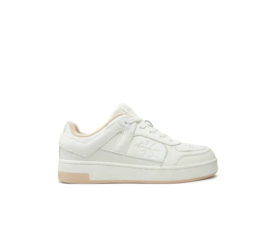 obrazek 1 Calvin Klein Jeans Sneakersy Basket Cupsole Low Mix YW0YW01650 Biały