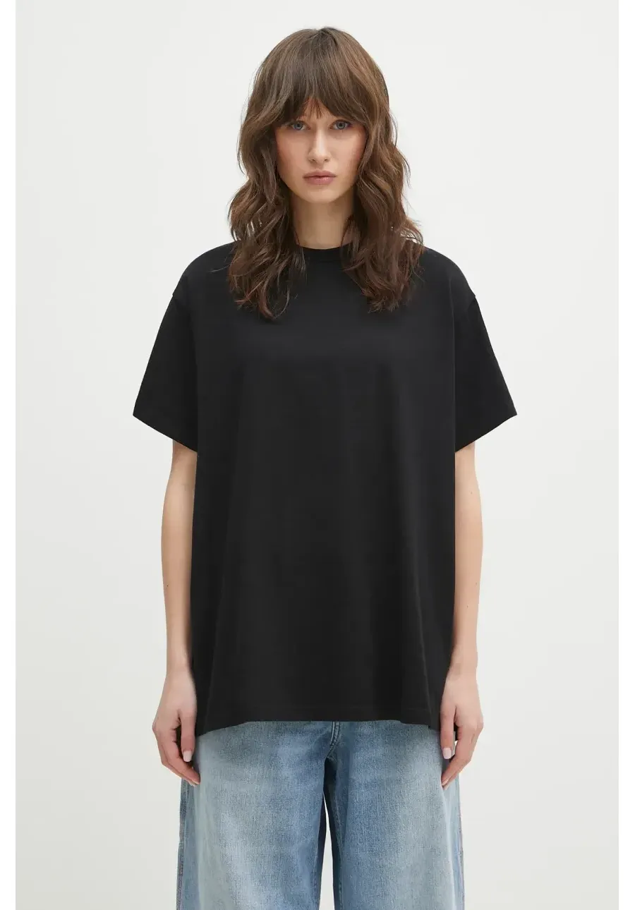 obrazek 1 MM6 Maison Margiela t-shirt bawełniany damski kolor czarny S52GC0333