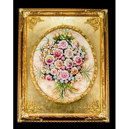 Zdjęcie Oryginalny porcelanowy obraz do salonu