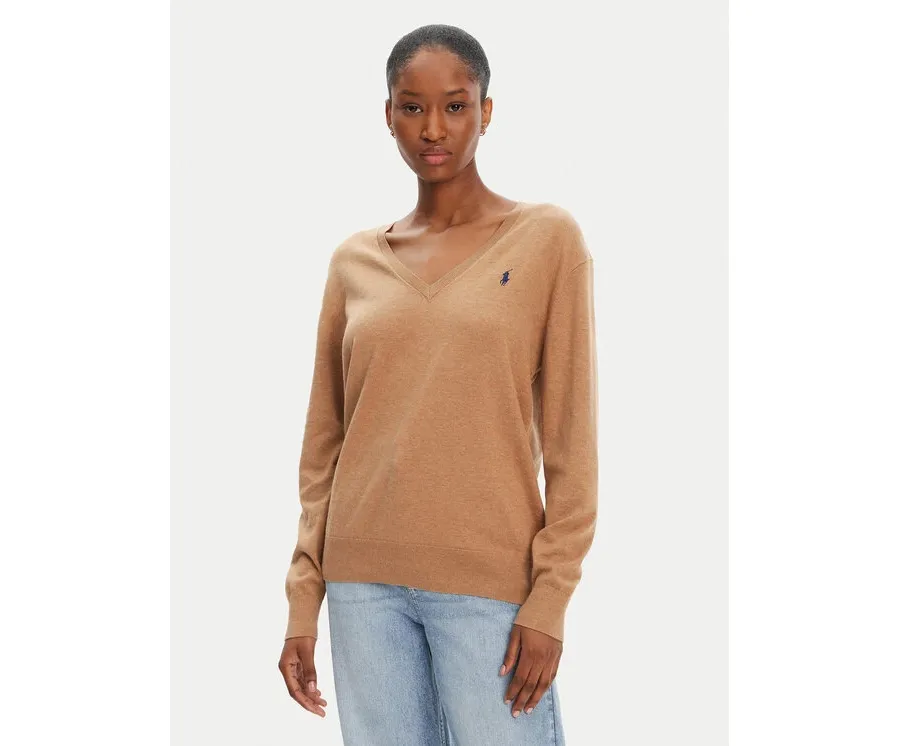 obrazek 1 Polo Ralph Lauren Sweter 211972105003 Beżowy Straight Fit