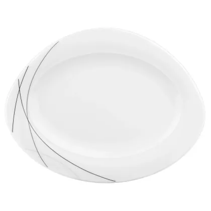 Zdjęcie Średni owalny półmisek z porcelany 30,5x24 cm - Seltmann Weiden