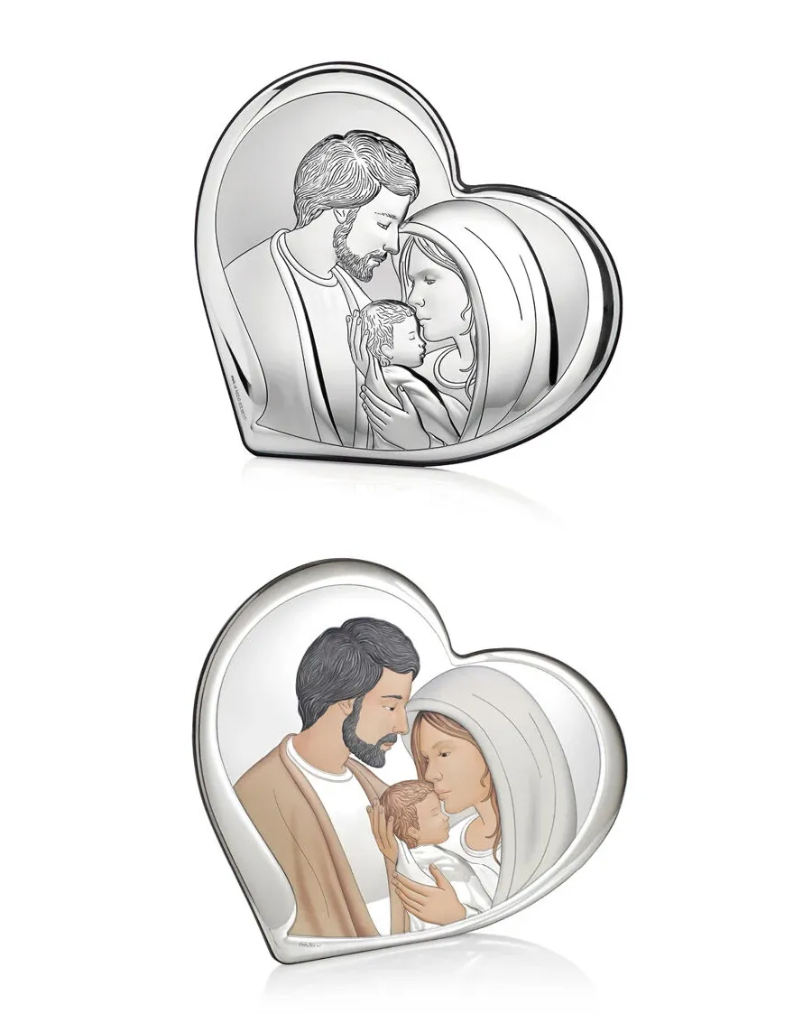 obrazek 2 Piękna ikona Świętej Rodziny w kształcie serca