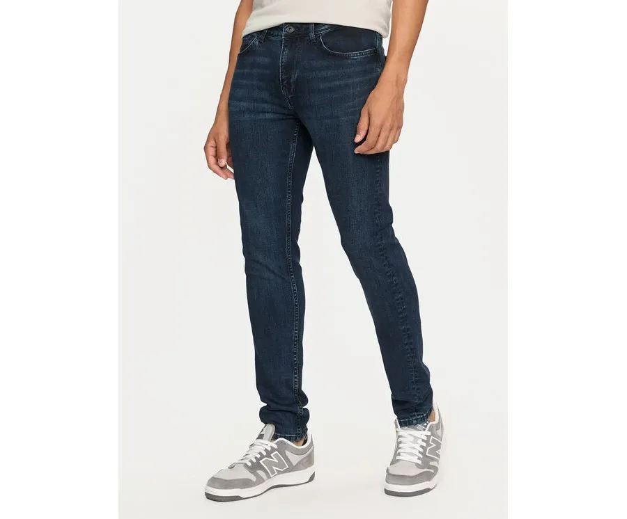 obrazek 1 Pepe Jeans Jeansy PM207387 Granatowy Skinny Fit