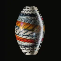 Picture An extremely decorative vase made of Murano glass