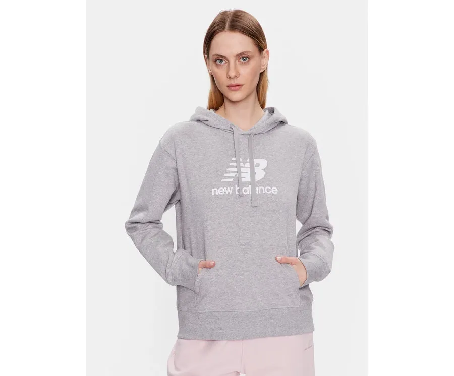 obrazek 1 New Balance Bluza WT31533 Szary Relaxed Fit