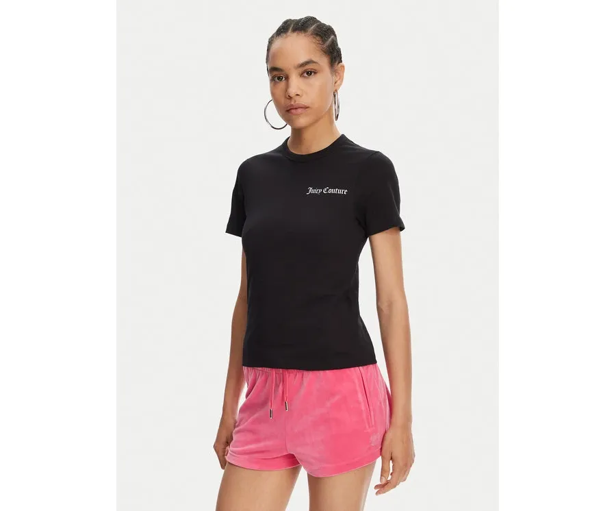 obrazek 1 Juicy Couture T-Shirt La Beach JCWCT125319 Czarny Regular Fit