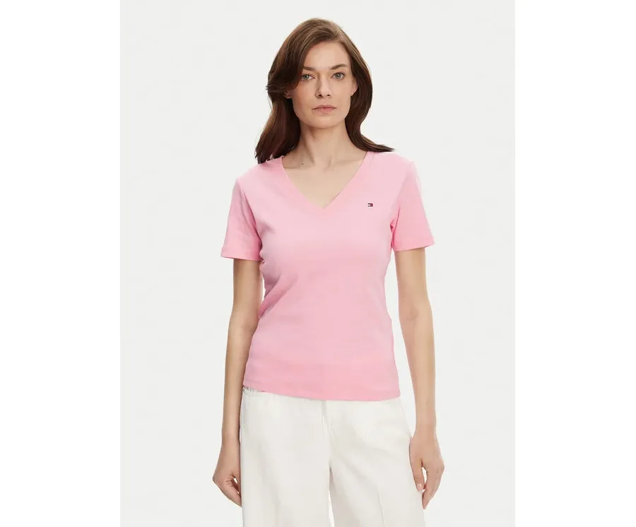 obrazek 1 Tommy Hilfiger T-Shirt New Cody WW0WW40584 Różowy Slim Fit