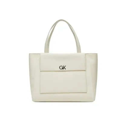 Zdjęcie Calvin Klein Torebka Ck Medium Shopper_Tex K60K613178 Biały