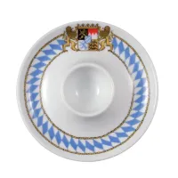 Picture Stylish porcelain egg plate with Bavarian decoration - Seltmann Weiden