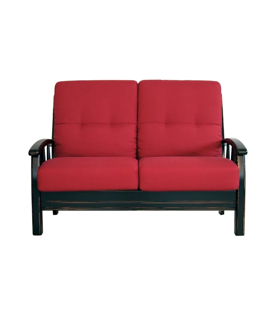 obrazek 1 Stylowa dwuosobowa włoska sofa z zakrzywionymi podłokietnikami do wyjątkowego salonu