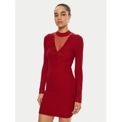 Zdjęcie Guess Sukienka dzianinowa W5RK14 Z2Y50 Czerwony Regular Fit