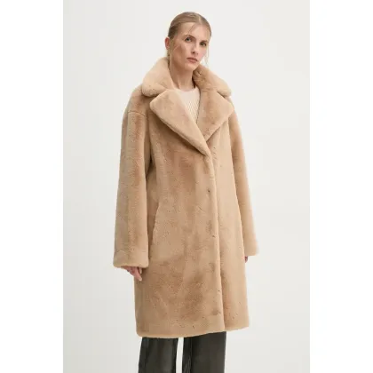 Zdjęcie Stand Studio płaszcz Camille Cocoon Coat damski kolor brązowy przejściowy oversize 61137-9070