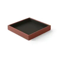 Zdjęcie Włoski skórzany pojemnik na spinacze lub karteczki