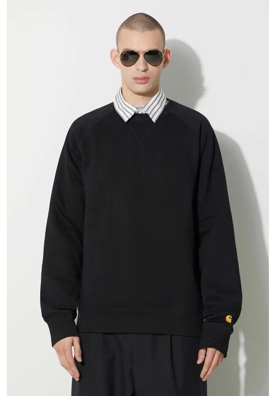 obrazek 1 Carhartt WIP bluza Chase Sweat męska kolor czarny gładka I033660.00FXX