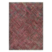 Picture Elegant red geometric rug - PRADO CRAYON 22600
