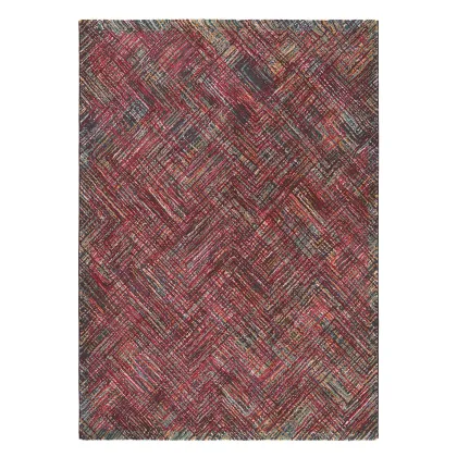 Picture Elegant red geometric rug - PRADO CRAYON 22600
