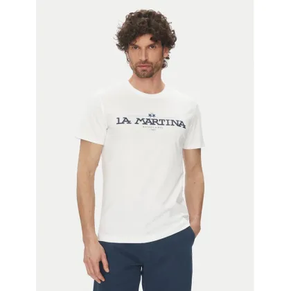 Zdjęcie La Martina T-Shirt Aguer MAR304 JS206 Biały Regular Fit