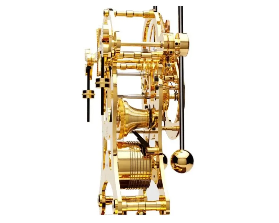 obrazek 5 Klasyczny zegar dekoracyjny Navigator Gold Plated na biurko