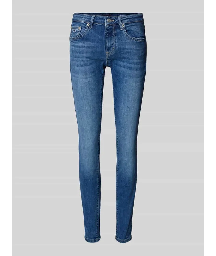 obrazek 1 Jeansy o kroju skinny fit z 5 kieszeniami model ‘SOPHIE’