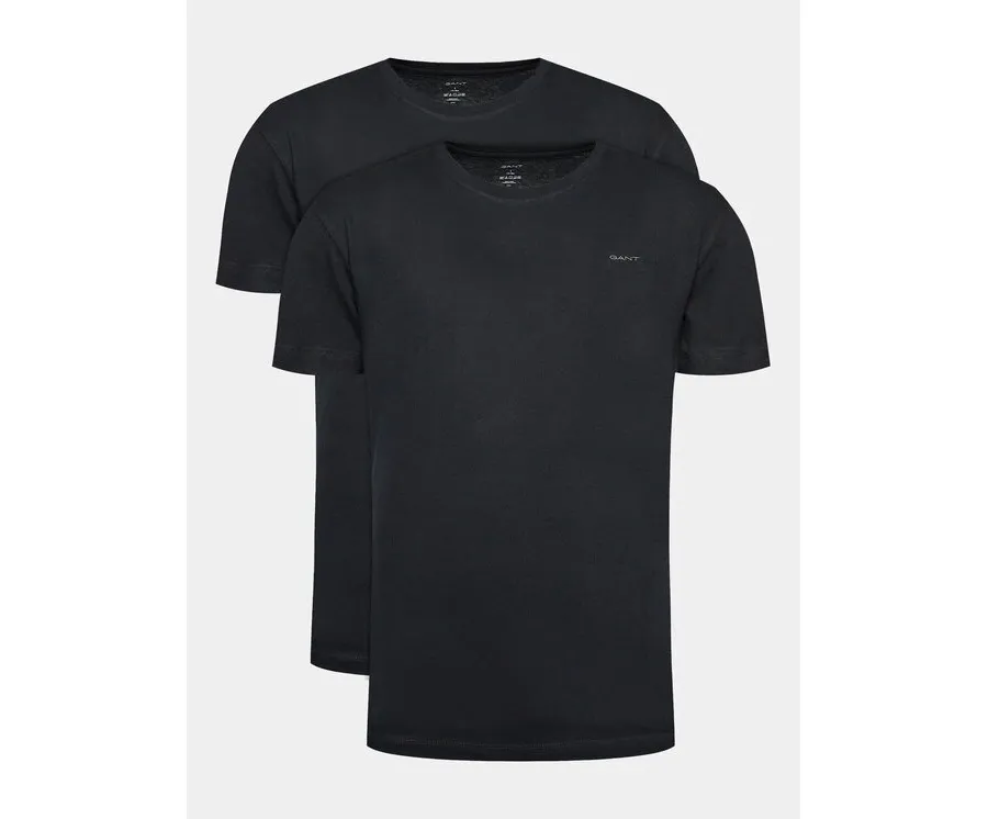 obrazek 1 Gant Komplet 2 t-shirtów C-Neck 2 Pack 900002008 Czarny Regular Fit