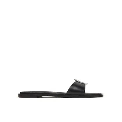 Zdjęcie Calvin Klein Klapki Flat Slide W/Ck Hw Big - Lth HW0HW02482 Czarny