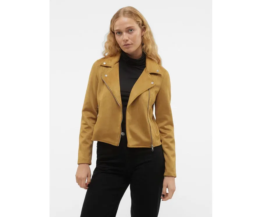 obrazek 1 Vero Moda Kurtka z imitacji skóry Jose 10300938 Brązowy Regular Fit