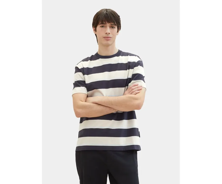 obrazek 1 Tom Tailor Denim T-Shirt 1040844 Beżowy Relaxed Fit