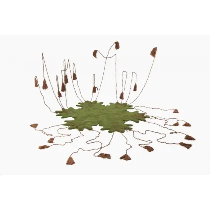 Zdjęcie Nieregularny dywan wełniany w kształcie liścia - BIG LEAF