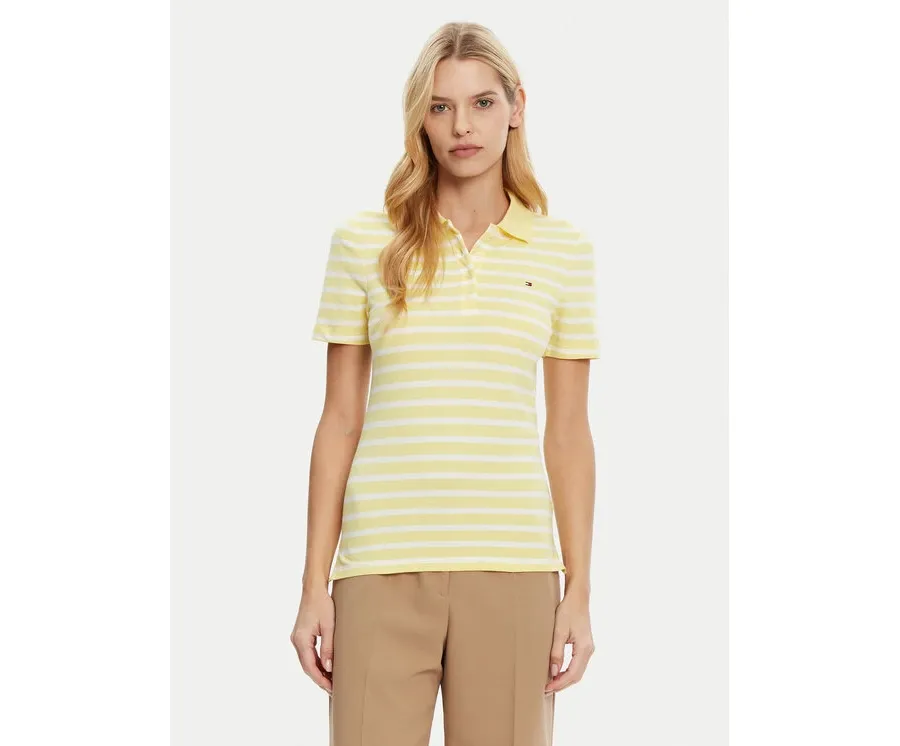 obrazek 1 Tommy Hilfiger Polo 1985 WW0WW43225 Żółty Slim Fit