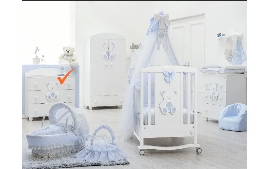 obrazek 1 Zjaiskowa niebieska komoda dla niemowlaka - Italbaby