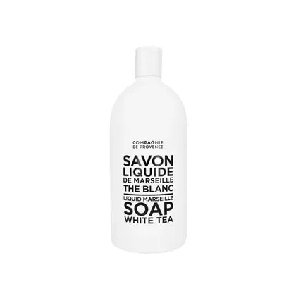 Zdjęcie La Compagnie de Provence Black & White White Tea Liquid Soap Marseille Refill Mydło w płynie 1000 ml