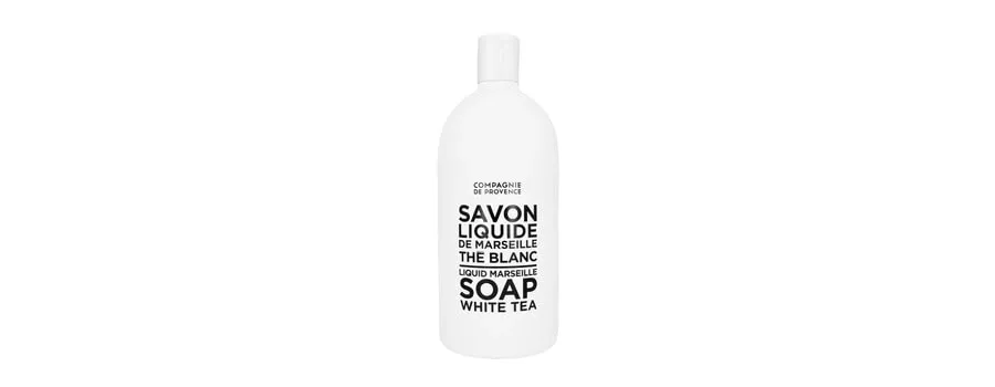 obrazek 1 La Compagnie de Provence Black & White White Tea Liquid Soap Marseille Refill Mydło w płynie 1000 ml
