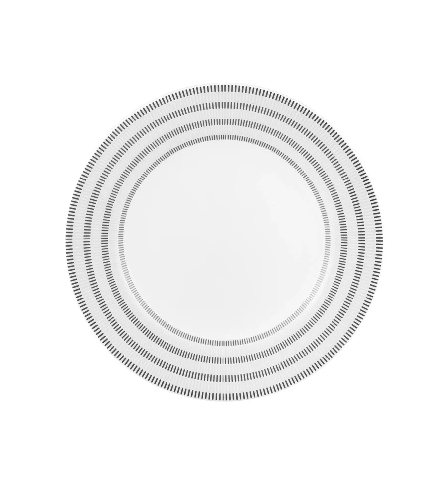 obrazek 1 Porcelanowy talerz na chleb i masło Elegant z czarnym motywem dekoracyjnym - Vista Alegre