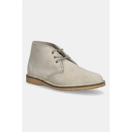 Zdjęcie Red Wing półbuty zamszowe Weekender Chukka męskie kolor beżowy 3309