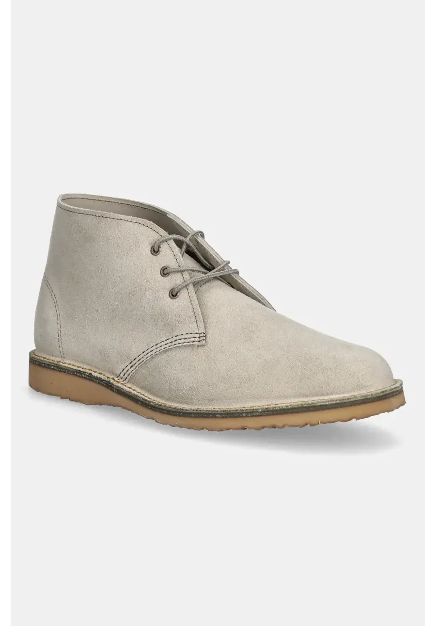 obrazek 1 Red Wing półbuty zamszowe Weekender Chukka męskie kolor beżowy 3309