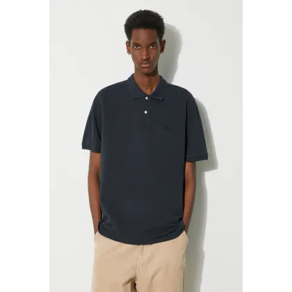 Zdjęcie Woolrich polo bawełniane Classic American Polo kolor granatowy gładki CFWOPO0062MRUT2555