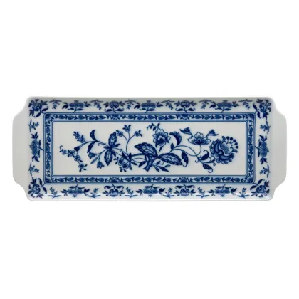 Picture Margão tart tray with a classic floral pattern - Vista Alegre