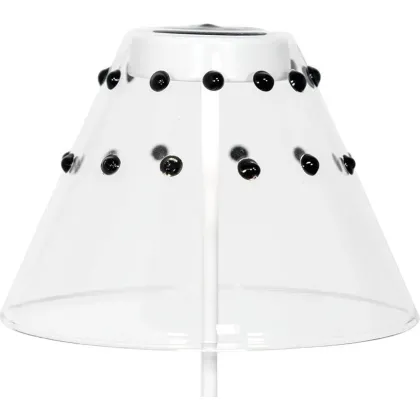 Zdjęcie Dekoracyjny szklany abażur w czarne kropki do lamp Swap